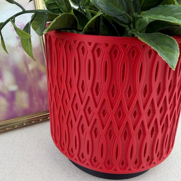 The Echelon Planter, Indoor Flower Pot, Tabletop Planter, Modern Geometric - Picture 2 of 10